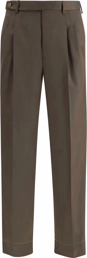 Brioni Bicolor Wool Oves Aries Casual Pants